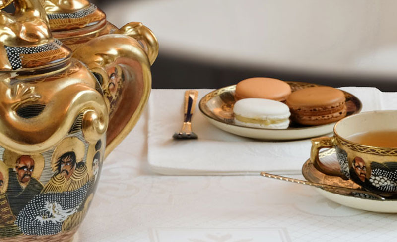 Afternoon tea with French Macarons