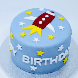 rocketship cake