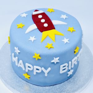 rocketship cake