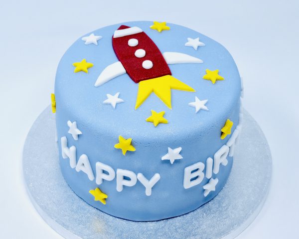 rocketship cake