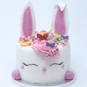 luxury handcrafted birthday bunny cake