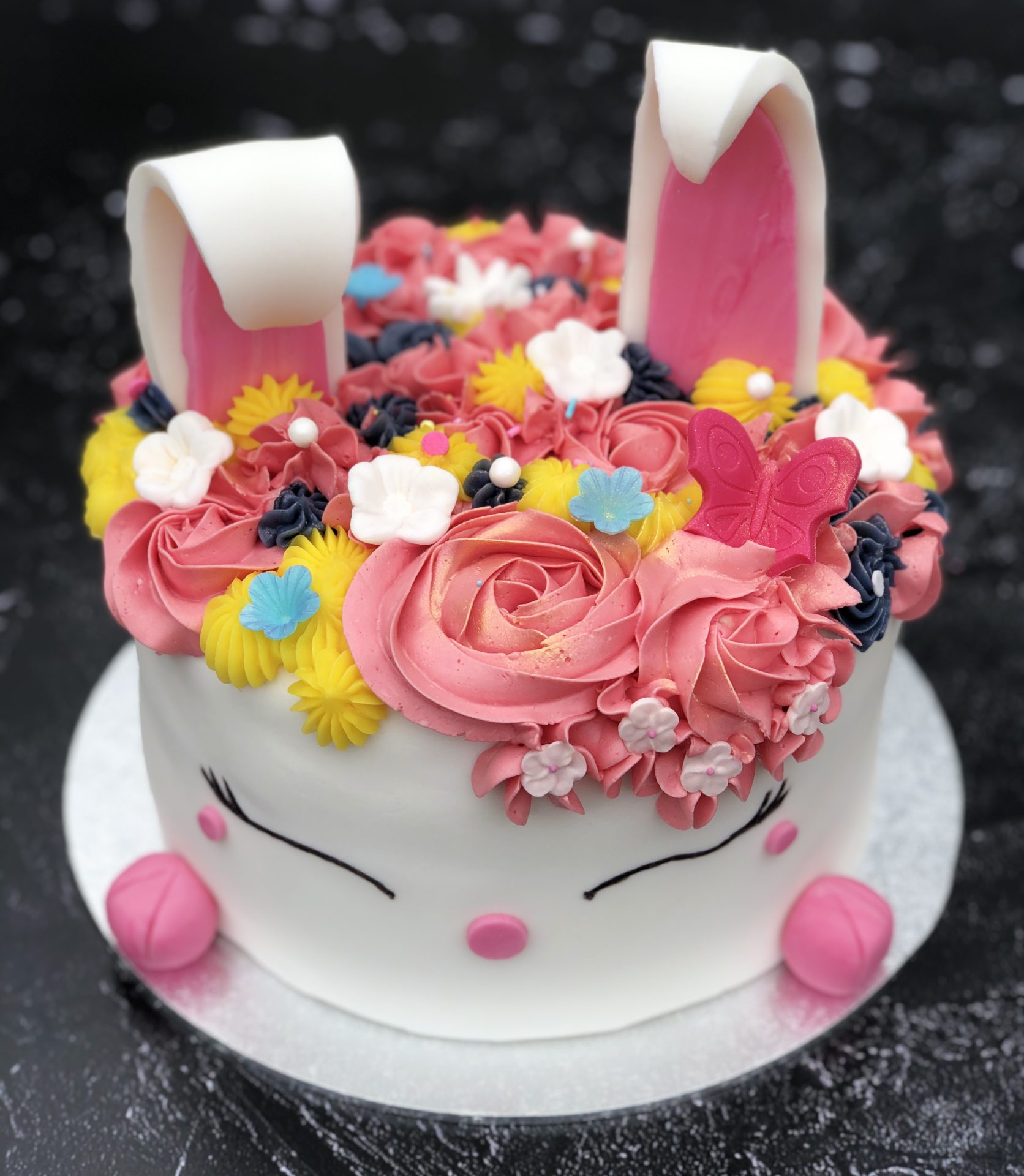 Pink Bunny Cake – 8inch | 7Marvels Cakes & Macarons