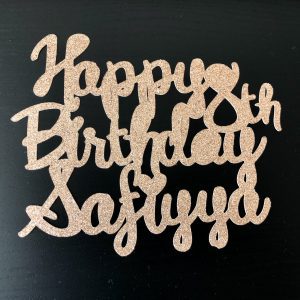 personalised cake topper