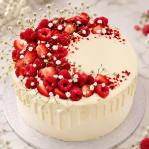 Strawberry & Raspberry Cake