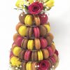 Elegant handcrafted French macaron 5-tier tower