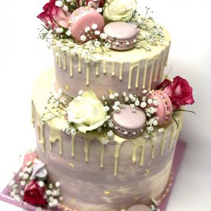Wedding cake elegant, romantic, macaroons, ombre