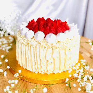 Swedish strawberry cake