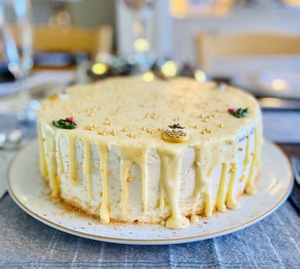 Close up of gourmet handcrafted gingerbread and honey cake