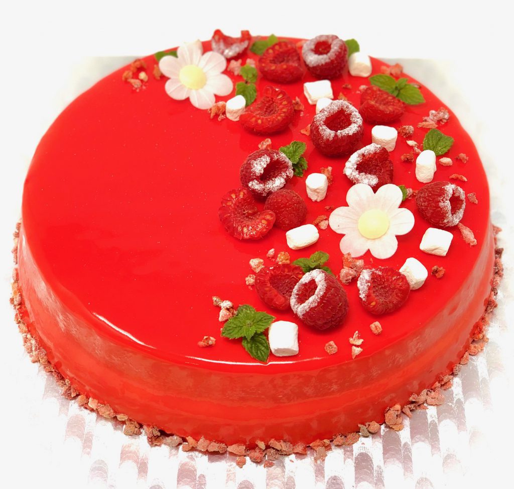 Christmas Lemon Strawberry Entremet