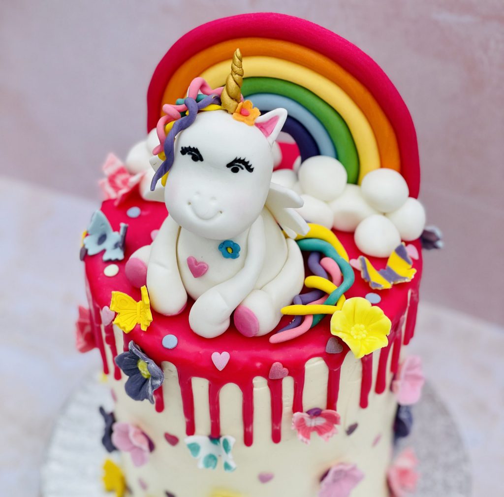 Rainbow Unicorn Cake